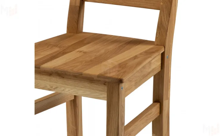 Стул деревянный из массива дуба Порту Дуб светлый