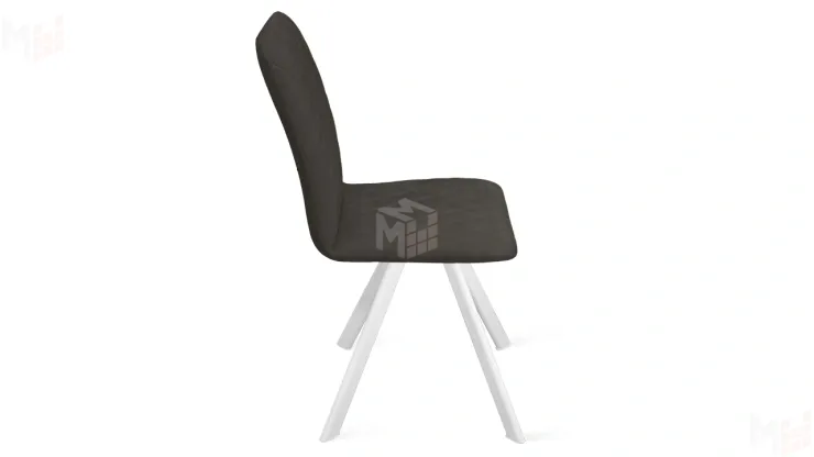 Стул Стенли К2 Белый матовый, Велюр Confetti Stone