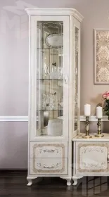 Витрина Патрисия 1-ств крем корень глянец