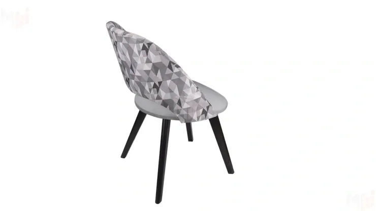 Стул Сириус тип 1  Черное дерево / тк. №123 / тк.121