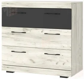 Комод Соната КС-900 Крафт белый-Антрацит