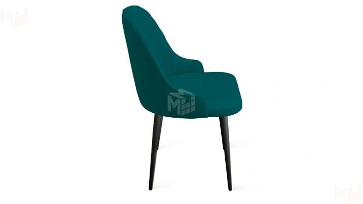 Стул Гранд К1К Черный муар, Велюр Confetti Izumrud