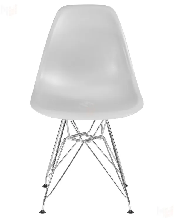 Стул обеденный DOBRIN DSR (ножки хром, цвет светло-серый (GR-01))