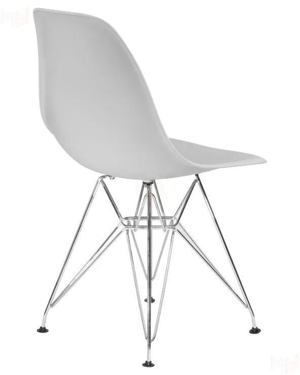 Стул обеденный DOBRIN DSR (ножки хром, цвет светло-серый (GR-01))