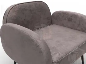 Кресло Лига-086 ( велюр NUVOLA 34 светло-коричневый )