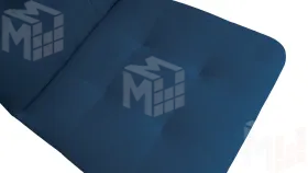 Стул Аспен К1С Белый матовый, Велюр Confetti Blue