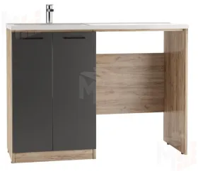 Тумба под умывальник "Космос 120" Craft с корзиной Домино