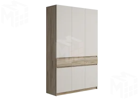 Шкаф Бостон ШК-002 (дуб крафт серый/кашемир)