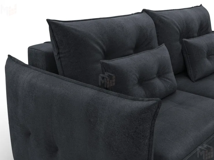 Диван прямой Лига-100 НПБ ( TOWER 11 темно-серый )