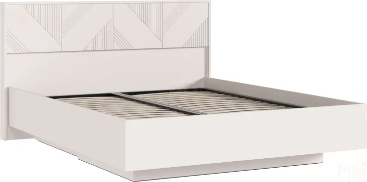  Ирис Кровать парящая 1,6м с ПМ с подсветкой (Кашемир, Кашемир)