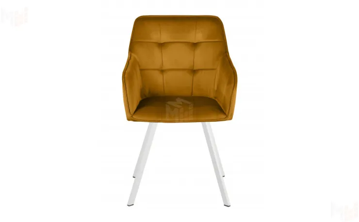 Кресло поворотное Мони Confetti chai tea/белый