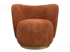 Кресло Лига-072 ( шеннил CRUZ 60 терракотовый )