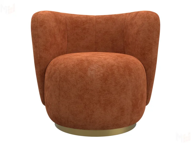 Кресло Лига-072 ( шеннил CRUZ 60 терракотовый )