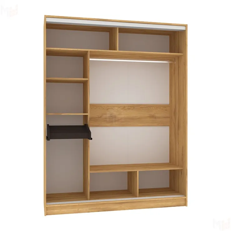 Шкаф-купе Strike 1600 Зеркало Дуб золотистый