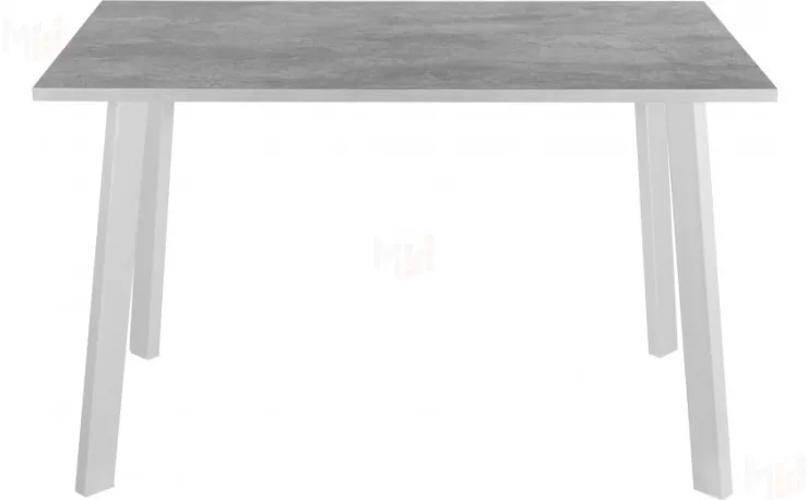 Стол Лаки Лофт 120 Бетон / Белый