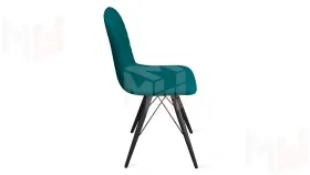 Стул Шерри К3 Черный муар, Велюр Confetti  Izumrud