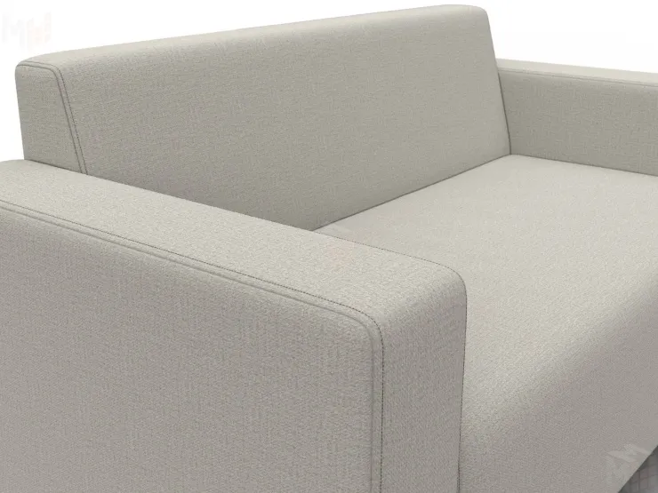 Диван прямой Лига-093 ( Амур 02 бежевый )