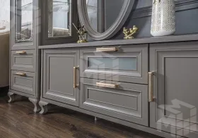 Гостиная Мокко 1+тв+1 серый камень