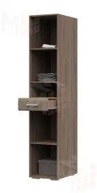 Пенал с ящиком Симба шимо темный - кофе с молоком