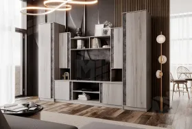 Гостиная Атлантида-5, крафт серый/бетон