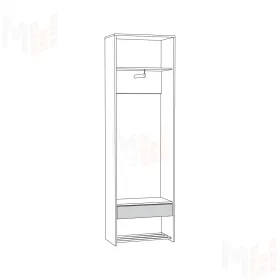 Шкаф для одежды Трувор 13.328.02