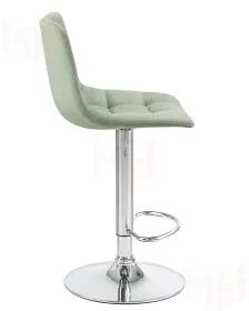 Стул барный DOBRIN TAILOR (пудрово-мятный велюр (MJ9-87))