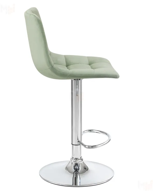 Стул барный DOBRIN TAILOR (пудрово-мятный велюр (MJ9-87))