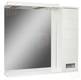 Шкаф-зеркало Cube 75 Эл. левый/правый Домино 