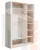 Шкаф 3-дв Ривьера РИВ2 ясень шимо 