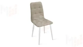 Стул Аспен К1С Белый матовый, Велюр Confetti Smoke