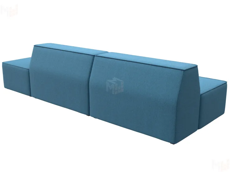 Диван прямой модульный Монс Модерн правый ( Амур голубой )