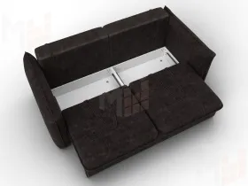 Диван прямой Лига-100 НПБ ( BRUT 17 коричневый )