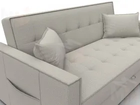 Диван прямой Лига-104 (160) ( Амур 02 бежевый )