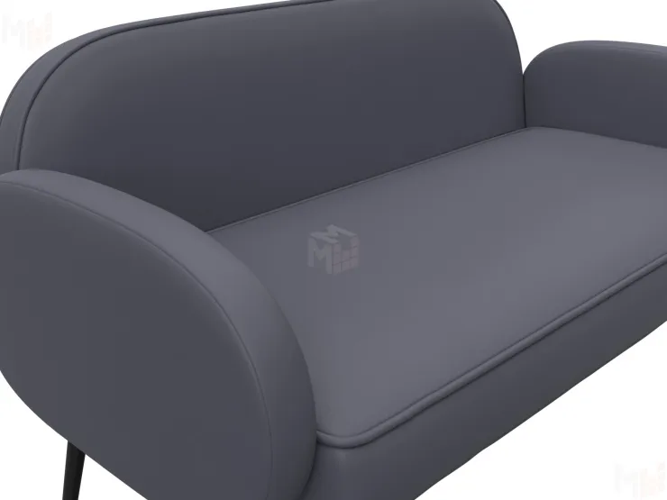 Диван прямой Лига-086 ( GRIFON 15 серый )
