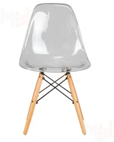 Стул обеденный DOBRIN DSW CASPER (ножки светлый бук, цвет прозрачный)