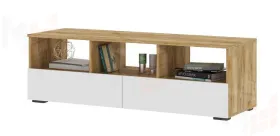 Тумба ТВ Хелен ТБ 02 дуб крафт золото -  белый