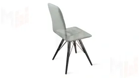 Стул Аспен К3 Черный муар, Велюр Confetti Silver