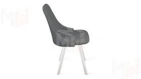 Стул Франк (паук) исп. 2 - ДП2-30 Белый матовый/Catania Silver (серый)