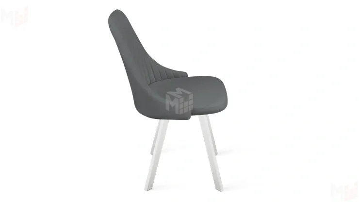 Стул Франк (паук) исп. 2 - ДП2-30 Белый матовый/Catania Silver (серый)