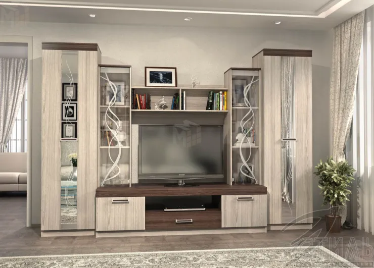 Гостиная Атлантида-2Б ясень шимо