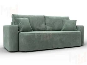 Диван прямой Лига-118 НПБ ( BRUT 08 зеленый )