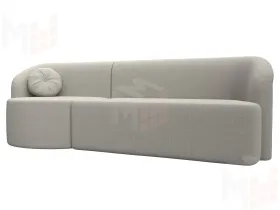 Диван прямой Лига-027 угол левый ( Амур бежевый )