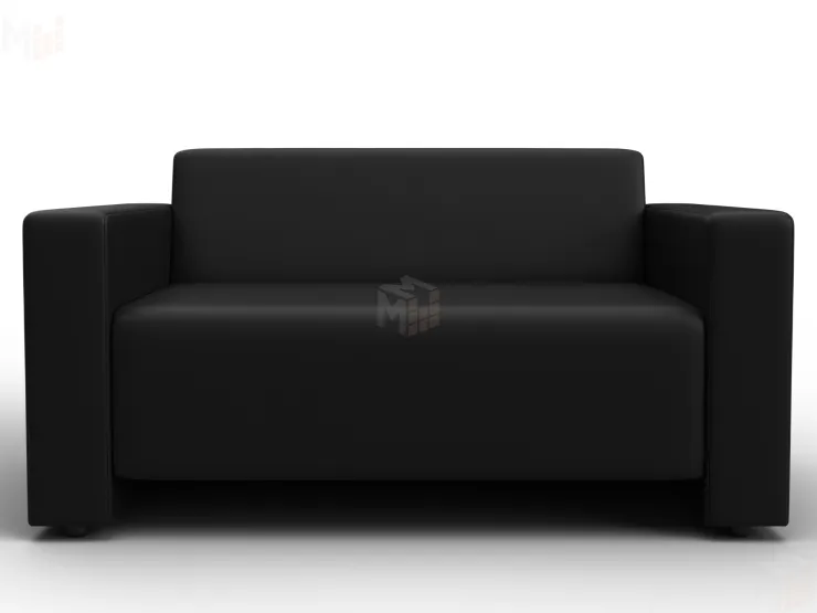 Диван прямой Лига-093 ( Черный )