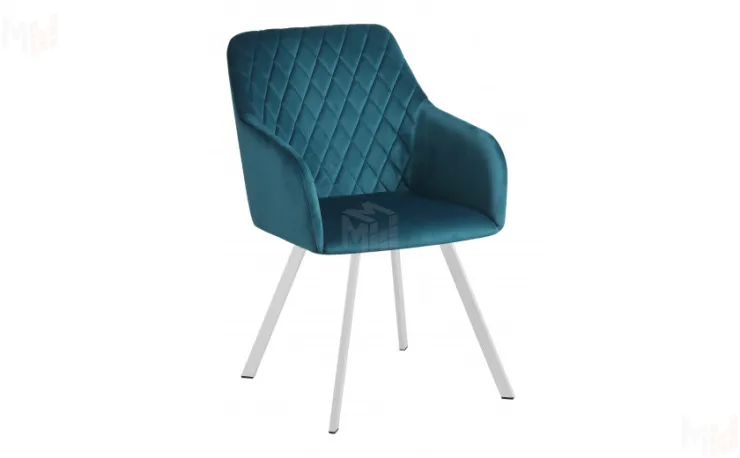 Кресло Барли Confetti  izumrud/белый