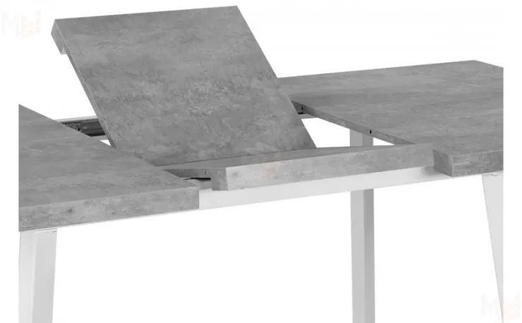 Стол раскладной Райт Лофт 120 Бетон/Белый