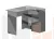 Стол угловой Денвер Графит серый