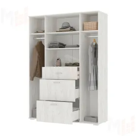 Шкаф для одежды Нельсон ШК-03 дуб крафт белый