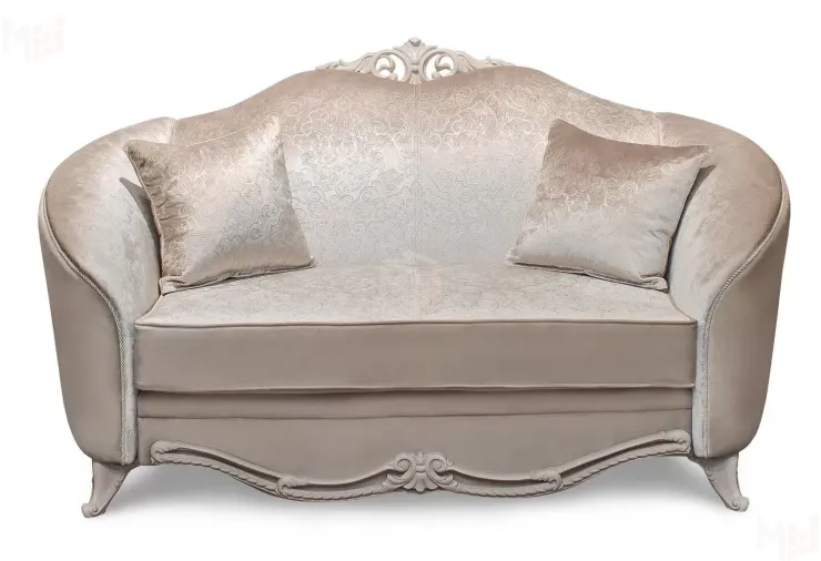 Диван Мокко 2х местный бежевый, французский раскладной механизм