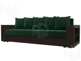 Диван прямой Дубай Лайт ( Зеленый;Коричневый )