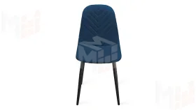Стул Шерри К1С  Черный муар, Велюр Confetti Blue